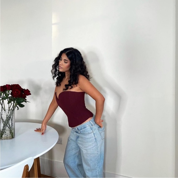 ZARA BLOGGERS FAVORITE SWEETHEART NECKLINE BUSTIER - Picture 12 of 17